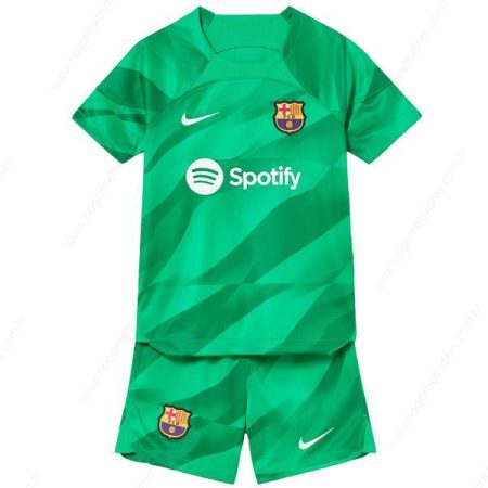 Barcelona Vratar Dječji nogometni komplet 23/24 zelena